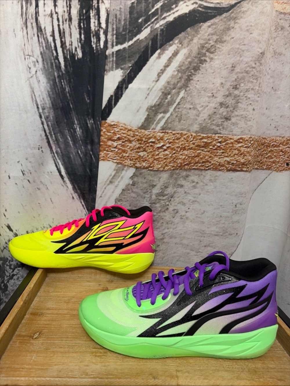 Puma LaMelo MB.02 Ball Shoes Mens 13 Rick & Morty Basketball Sneakers Multicolor